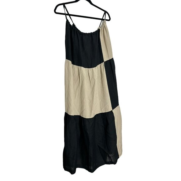 NWT The Shanty Corporation Leonardo‎ Checkered Midi Dress Sz M/L - Picture 1 of 5